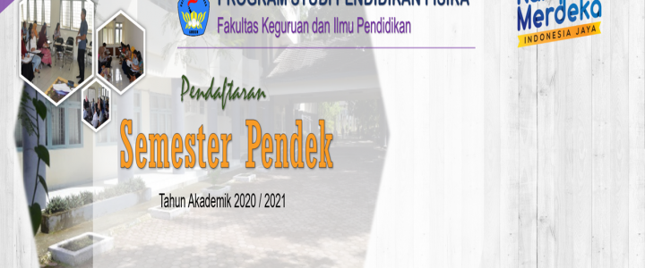 Pengumuman Pendaftaran Semester Pendek T. A. 2020/2021